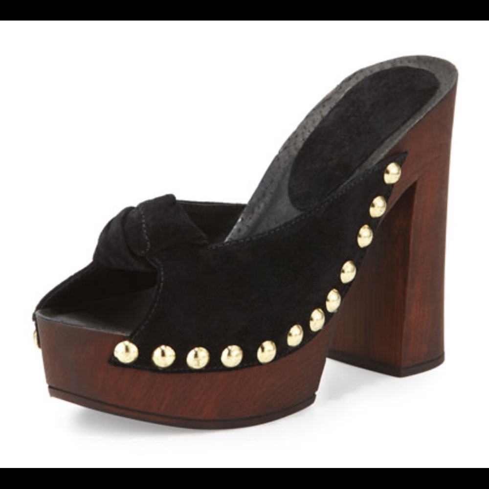 Charles David- Hello black suede mules